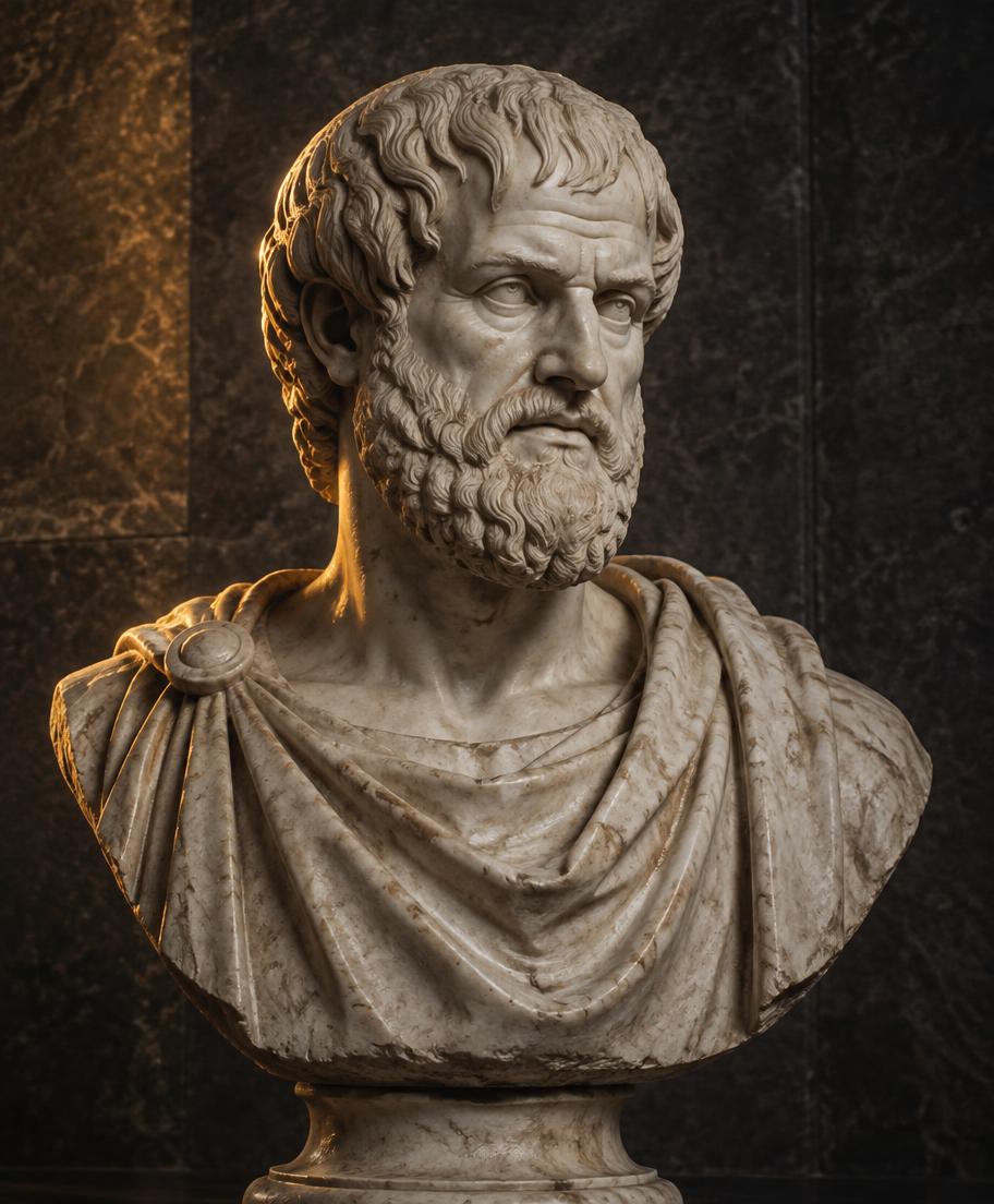 Busto clássico de Aristóteles